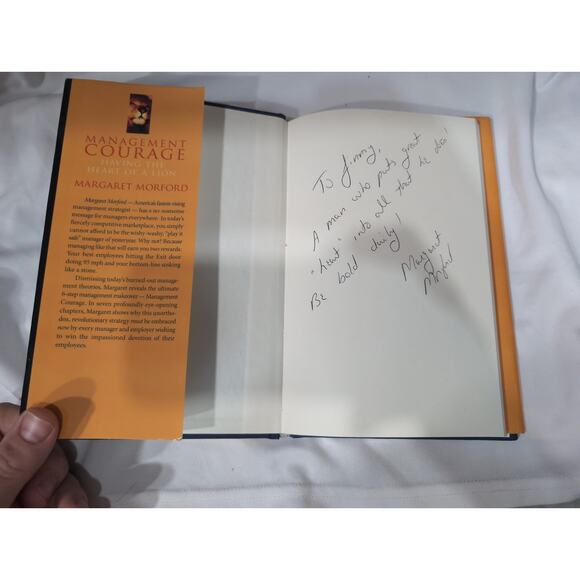Management Courage, Having the Heart Of A Lion by Margaret Morford, Signed - Picture 2 of 6